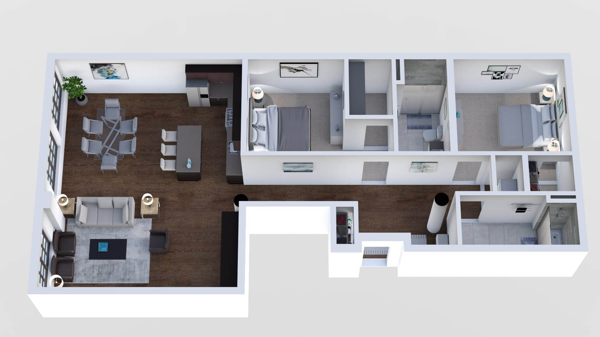 3D Floor Plan No. 18
