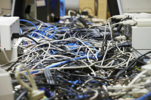 Unorganized mess of wires